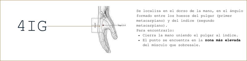 Punto de acupuntura 4IG