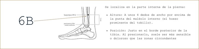 punto de acupuntura 6B